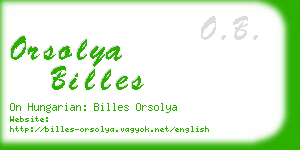 orsolya billes business card